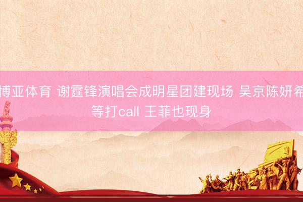 博亚体育 谢霆锋演唱会成明星团建现场 吴京陈妍希等打call 王菲也现身